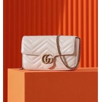 【GUCCI】グッチ スーパーコピー〔GGマーモント〕スーパーミニバッグ ホワイト（751526 AACCE 9053）