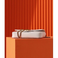 【GUCCI】グッチ スーパーコピー〔GGマーモント〕スーパーミニバッグ ホワイト（751526 AACCE 9053）