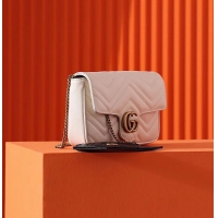 【GUCCI】グッチ スーパーコピー〔GGマーモント〕スーパーミニバッグ ホワイト（751526 AACCE 9053）