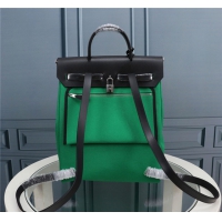  【HERMES】エルメス スーパーコピー エールバッグ・ア・ド・ジップ・リターン バックパック グリーン（H077671CKAJ）