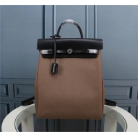  【HERMES】エルメス スーパーコピー エールバッグ・ア・ド・ジップ・リターン バックパック ブラウン（（H077671CK）