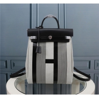 【HERMES】エルメス スーパーコピー エールバッグ・ア・ド・ジップ・リターン バックパック ブラックグレー（H077671CK）