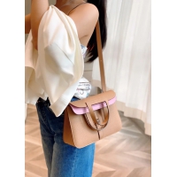 【HERMES】エルメス スーパーコピー アルザン 25 ショルダーバッグ ブラウンピンク（H082131CC）