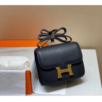 【HERMES】エルメス スーパーコピー コンスタンスミニ 18 ショルダーバッグ ブラック（H083905CD89）