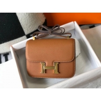 【HERMES】エルメス スーパーコピー コンスタンスミニ 18 ショルダーバッグ ブラウン（H083905CD89）