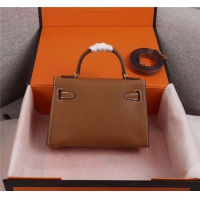 【HERMES】エルメス スーパーコピー ミニケリー２ ショルダーバッグ ブラウン（HERMES 009）