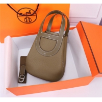 【HERMES】エルメス スーパーコピー インザループ 18 バッグ エトゥープ（H084274CCAW）