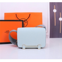 【HERMES】エルメス スーパーコピー ゲタ ショルダーバッグ ブルーペール（H083052CK）