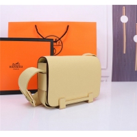 【HERMES】エルメス スーパーコピー ゲタ ショルダーバッグ クリームイエロー（H083052CKBE）