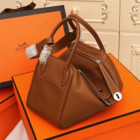 【HERMES】エルメス スーパーコピー リンディ 26 ハンドバッグ ゴールドブラウン（H073428CK37）