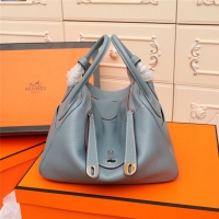 【HERMES】エルメス スーパーコピー リンディ 26 ハンドバッグ ブルーグラシエ（H073428CK）