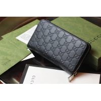 【GUCCI】グッチ シグネチャー ジップアラウンドウォレット ブラック（473928 CWC1N 1000）
