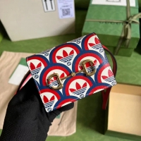 【GUCCI】Adidas x Gucci ホースビット カードホルダー ミニクロスバッグ（702248 UWLBG 4169）