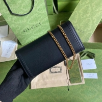 【GUCCI】グッチ ダイアナ パイソン チェーンウォレットブラック（658243 17Q0T 1000）