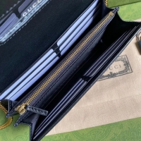 【GUCCI】グッチ ダイアナ パイソン チェーンウォレットブラック（658243 17Q0T 1000）