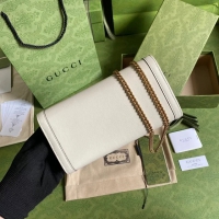 【GUCCI】グッチ ダイアナ パイソン チェーンウォレットホワイト（658243 17Q0T 9022）