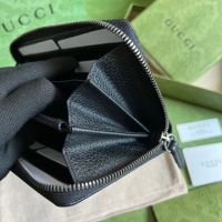 【GUCCI】グッチ 〔GGマーモント〕 ブラック ジップアラウンドウォレット （456117 17WEN 1000）