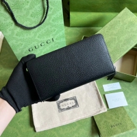 【GUCCI】グッチ 〔GGマーモント〕 ブラック ジップアラウンドウォレット （456117 17WEN 1000）
