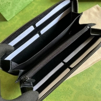 【GUCCI】グッチ 〔GGマーモント〕 グレー  ジップアラウンドウォレット （456117 17WEN 1711）