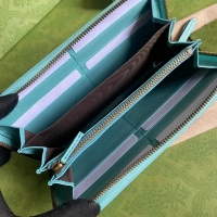 【GUCCI】グッチ〔ダイアナ〕ブルー ジップアラウンド ウォレット（658634）