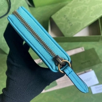 【GUCCI】グッチ〔ダイアナ〕ブルー ジップアラウンド ウォレット（658634）