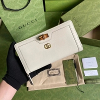 【GUCCI】グッチ〔ダイアナ〕ベージュ ジップアラウンド ウォレット（658634 17Q0T 9511）