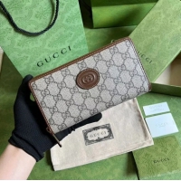 【GUCCI】グッチ インターロッキングG ラウンドジップ 長財布（673003 92TCG 8563）