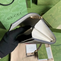 【GUCCI】グッチ 〔ジャッキー 1961〕チェーンウォレット ベージュ×エボニー（652681 HUHHG 9794）