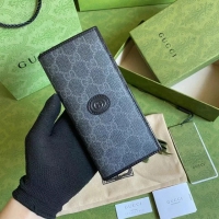 【GUCCI】グッチ インターロッキングG ブラック ジップアラウンドウォレット（672947 92TCN 1000）