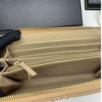 【CHANEL】シャネル 19 ロング ジップ ウォレット アプリコット（AP0948）