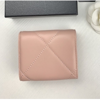 【CHANEL】シャネル CCロゴ 三つ折り財布 ピンク（AP0956）