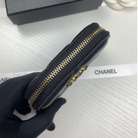 【CHANEL】シャネル ジップ小銭入れ ブラック（AP0949）