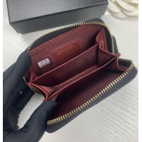 【CHANEL】シャネル ジップ小銭入れ ブラック（AP0949）