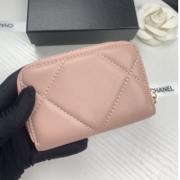 【CHANEL】シャネル ジップ小銭入れ ピンク（AP0949）