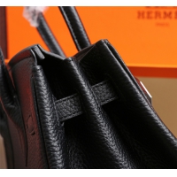 【HERMES】エルメス バッグコレクション《バーキン》35 ハンドバッグ ブラック/シルバー金具（HERMES 003）