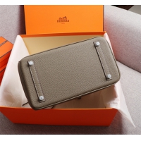 【HERMES】エルメス バッグコレクション《バーキン》35 ハンドバッグ ダークグレー/シルバー金具（HERMES 007）