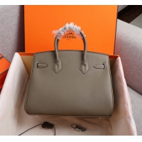 【HERMES】エルメス バッグコレクション《バーキン》35 ハンドバッグ ダークグレー/シルバー金具（HERMES 007）