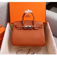 【HERMES】エルメス バッグコレクション《バーキン》35 ハンドバッグ オレンジ/シルバー金具（HERMES 001）