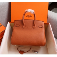 【HERMES】エルメス バッグコレクション《バーキン》35 ハンドバッグ オレンジ/シルバー金具（HERMES 001）