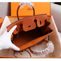 【HERMES】エルメス バッグコレクション《バーキン》35 ハンドバッグ オレンジ/シルバー金具（HERMES 001）