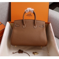 【HERMES】エルメス バッグコレクション《バーキン》35 ハンドバッグ ブラウン/ゴールド金具（HERMES 009）
