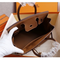 【HERMES】エルメス バッグコレクション《バーキン》35 ハンドバッグ ブラウン/ゴールド金具（HERMES 009）