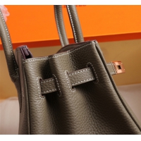 【HERMES】エルメス バッグコレクション《バーキン》35 ハンドバッグ ダークグレー/ゴールド金具（HERMES 008）