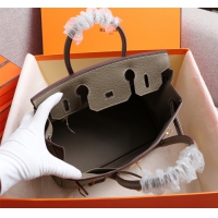 【HERMES】エルメス バッグコレクション《バーキン》35 ハンドバッグ ダークグレー/ゴールド金具（HERMES 008）