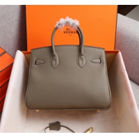 【HERMES】エルメス バッグコレクション《バーキン》35 ハンドバッグ ダークグレー/ゴールド金具（HERMES 008）