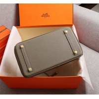 【HERMES】エルメス バッグコレクション《バーキン》35 ハンドバッグ ダークグレー/ゴールド金具（HERMES 008）