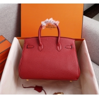 【HERMES】エルメス バッグコレクション《バーキン》35 ハンドバッグ レッド/ゴールド金具（HERMES 006）