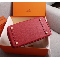 【HERMES】エルメス バッグコレクション《バーキン》35 ハンドバッグ レッド/ゴールド金具（HERMES 006）