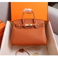 【HERMES】エルメス バッグコレクション《バーキン》35 ハンドバッグ オレンジ/ゴールド金具（HERMES 002）
