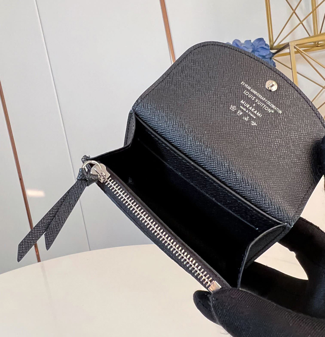 【Louis Vuitton】ルイヴィトン スーパーコピー LV × TM ポルトモネ･ロザリ ブラック（M13399）